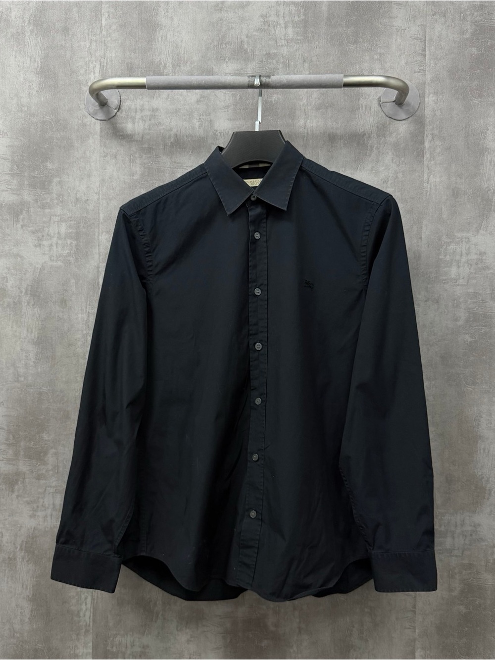 🚩steal Burberry Black Long-Sleeve Button Down Shirt